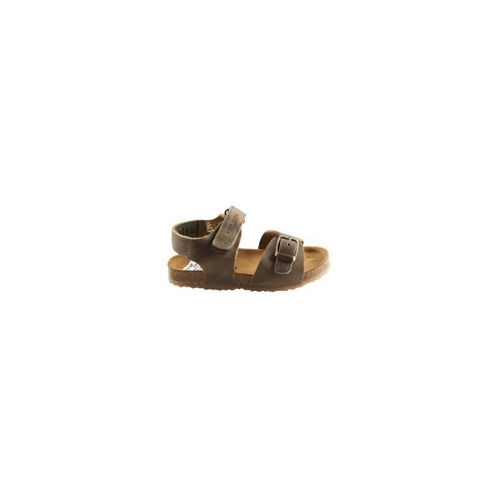 Develab, sandalen, sandaal, sandaaltjes, kaki, groen, jongens, boys, kids, klittenband, 