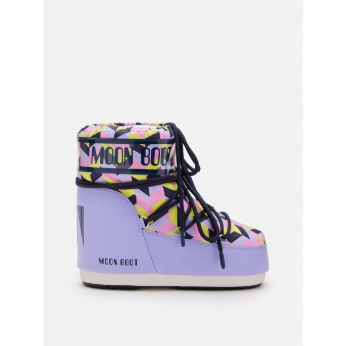 ICON LOW OPTICAL-PRINT LILAC BOOTS