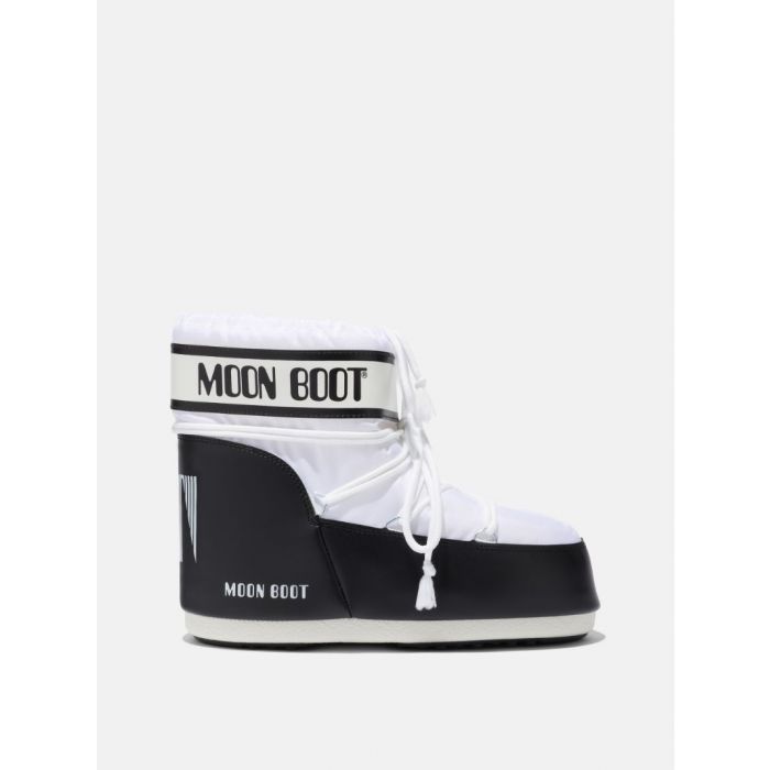ICON LOW WHITE FAUX-FUR BOOTS