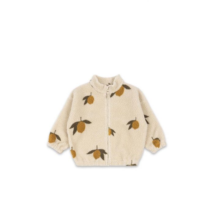 Konges Slojd Jody Teddy jacket mon grand citron sage www.littlelegends.nl