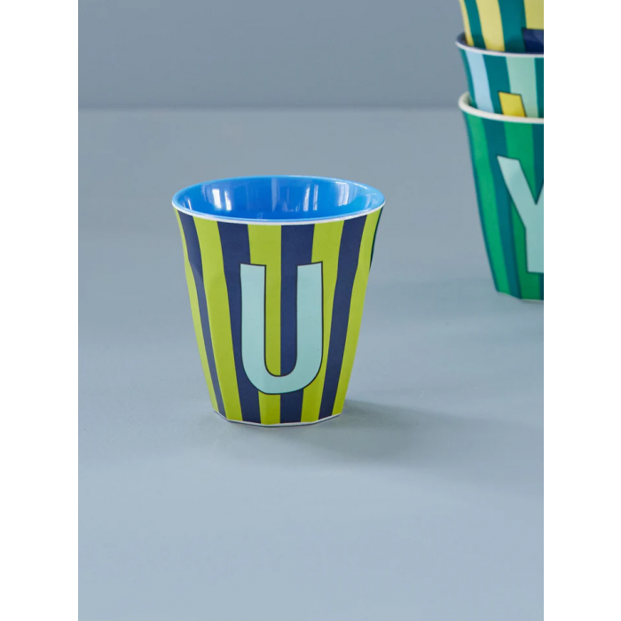 Rice melamine beker gestreept jongens U