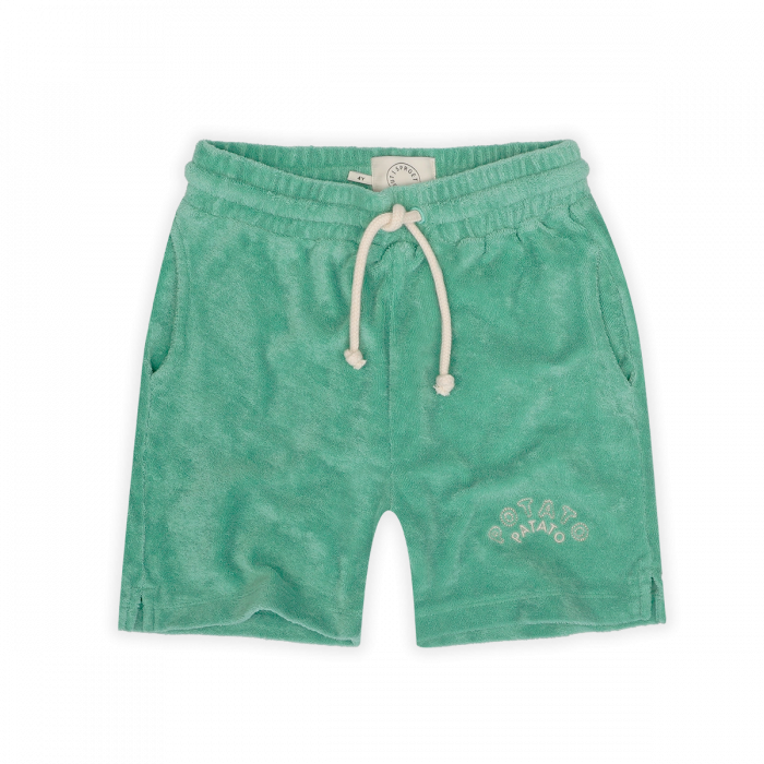 Sproet en Sprout terry short bermuda mintgroen badstof www.littlelegends.nl