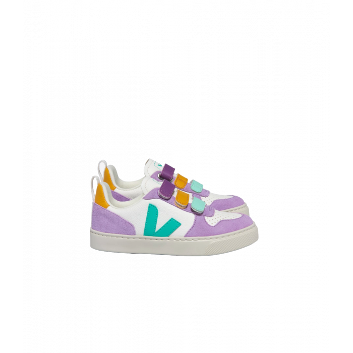 Veja sneakers lila meisjes kleuren klittenband www.littlelegends.nl