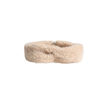 ALWERO HAARBAND CONI BEIGE, warme haarband, hoofdband, 100% wol. www.littlelegends.nl