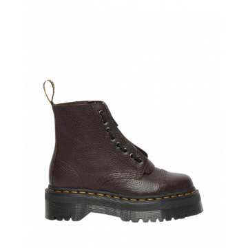 DR MARTENS SINCLAIR BURGUNDY, stevige boots, leren laarzen, bruin burgundy leer, platform zool, www.littlelegends.nl