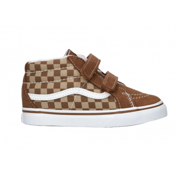 VANS SK8-MID REISSUE V CHECKERBOARD BRUIN/WIT