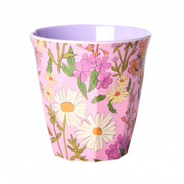 Rice melamine beker daisy dearest madeliefjes roze www.littlelegends.nl