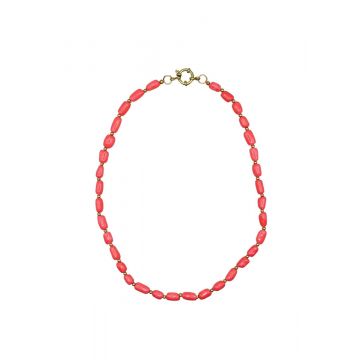 Bonnie Studios tommy gold pink necklace www.littlelegends.nl