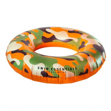 Swim Essentials zwemband camo camouflage oranje www.littlelegends.nl