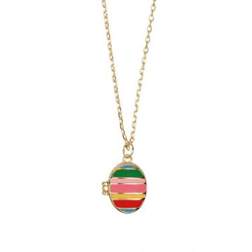 A New Day amsterdam enamel ketting medaillon multi www.littlelegends.nl