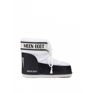 MOON BOOT ICON LOW WHITE NYLON BOOTS