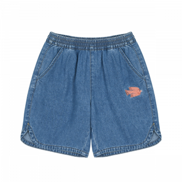 Jelly Mallow bird denim short www.littlelegends.nl