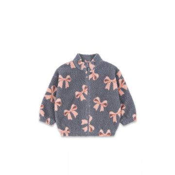 Konges Slojd Jody Teddy Jacket Bella Blue Bow strikjes www.littlelegends.nl