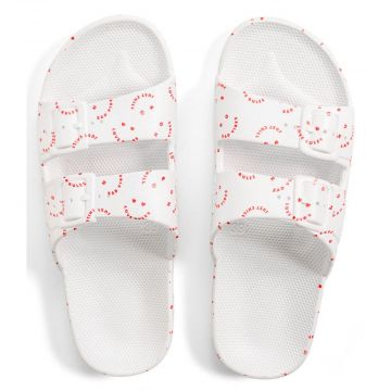 Freedom Moses slippers Love Rules White www.littlelegends.nl