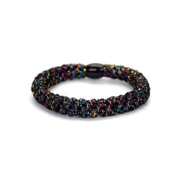 Mast studio haarelastiekje black multi glitter www.littlelegends.nl