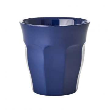 RICE MIDDELGROTE MELAMINE BEKER NAVY
