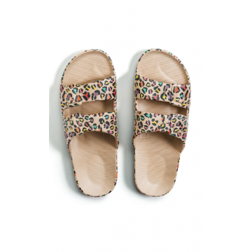 Freedom Moses slippers popleo sands leopard www.littlelegends.nl