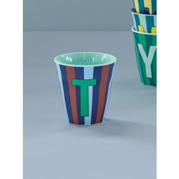 Rice beker melamine alfabet letter T