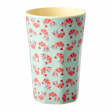 Rice Shrimp print drinkbeker melamine www.littlelegends.nl