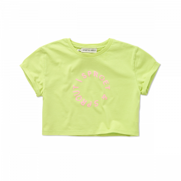 Sproet en Sprout t-shirt boxy sproet cropped www.littlelegends.nl
