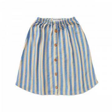 Sproet en Sprout midi rok gestreept blauw wit www.littlelegends.nl