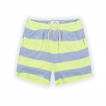Sproet en Sprout terry shorts stripe badstof citrus www.littlelegends.nl