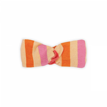 Sproet en Sprout gestreepte haarband turban nectarine www.littlelegends.nl
