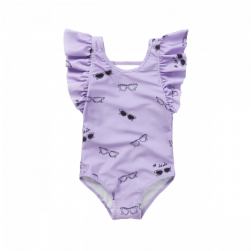 Sproet en Sprout badpak lila zonnebrillen meisjes www.littlelegends.nl
