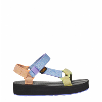 TEVA SANDALEN MIDFORM LILAC METALLIC, lichtgewicht sandalen, metallic kleurvakken, sneldrogende sandalen voor kinderen, www.littlelegends.nl