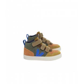Veja v10 mid suede multico mud paros www.littlelegends.nl
