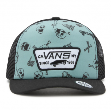 Vans Full Patch Trucker pet iceberg green skelet www.littlelegends.nl