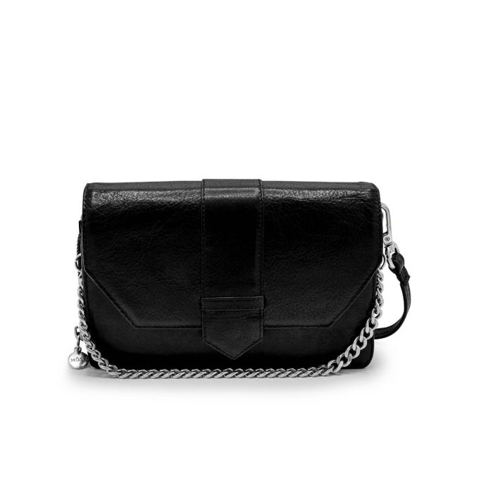 Schoudertas zwart zilver new arrivals