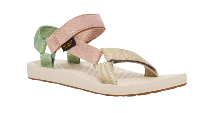 TEVA DAMES SANDALEN CLAY METALLIC