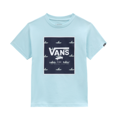 VANS PRINT BOX T SHIRT BLAUW