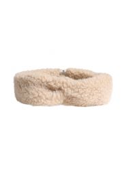 ALWERO HAARBAND CONI BEIGE, warme haarband, hoofdband, 100% wol. www.littlelegends.nl