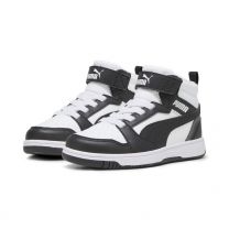 Puma Rebound V7 Mid zwart wit www.littlelegends.nl