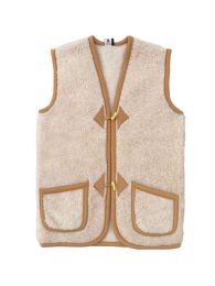 Alwero bodywarmer volwassenen adult beige www.littlelegends.nl