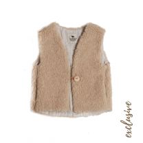 Alwero bodywarmer wol linnen reversible www.littlelegends.nl