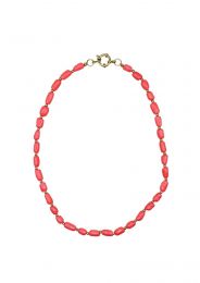 Bonnie Studios tommy gold pink necklace www.littlelegends.nl
