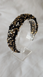 Christmas Shop Covered Sequin Hard Headband Gold www.littlelegends.nl