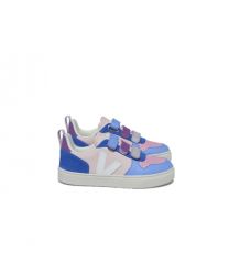 Veja sneakers klittenband kids blauw roze www.littlelegends.nl