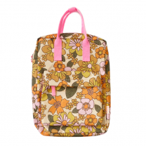 HIPPY SHAKE RUGZAK, rockahula, bloemen print, hippe tas, verstelbaar, binnenvak, ritssluiting. www.littlelegends.nl