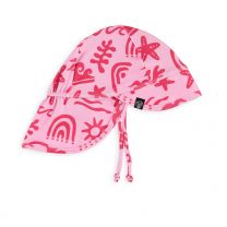 Beach en Bandits UV zonnehoedje baby roze www.littlelegends.nl