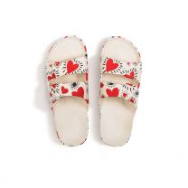 Freedom moses slippers i luv hartjes en ogen