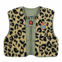 Jelly Mallow reversible gilet leopard www.littlelegends.nl