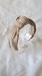 Knot Velvet Glitter Beige www.littlelegends.nl