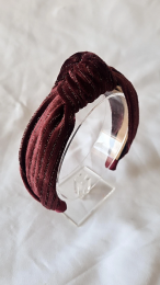 Knot Velvet Glitter Burgendy www.littlelegends.nl