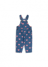 Konges Slojd Magot overall coeur pink