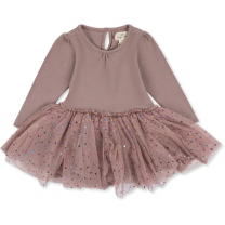 KONGES SLØJD FAIRY BALLERINA DRESS, tutu rok, jurk, glitters, lange mouwen, www.littlelegends.nl