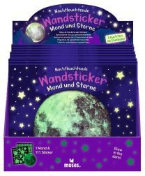 Moses muurstickers glow in the dark maan sterren www.littlelegends.nl